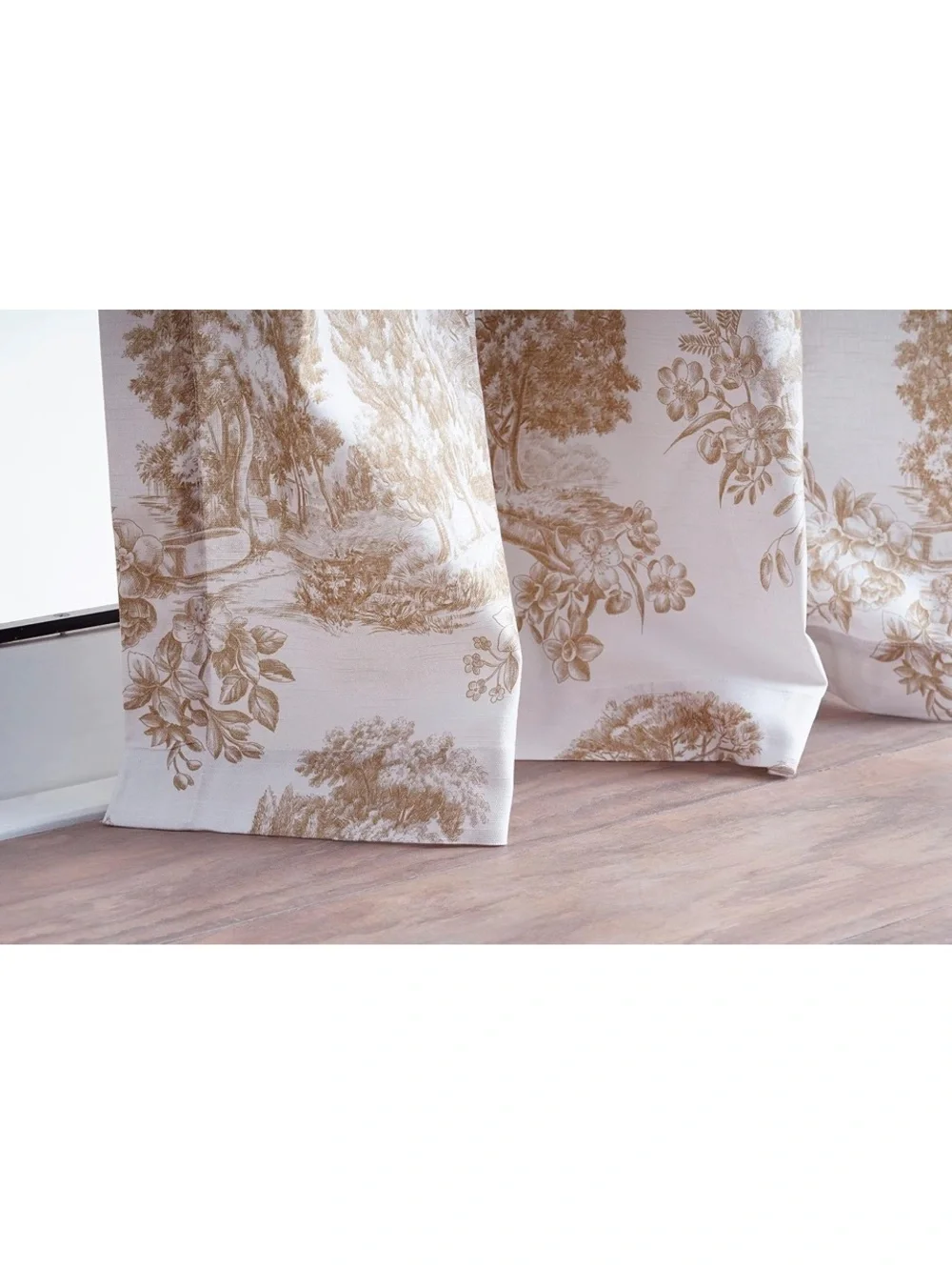 NWT Size 50x124” Maison d’Hermine French Inspired Bronze Trianon Curtains